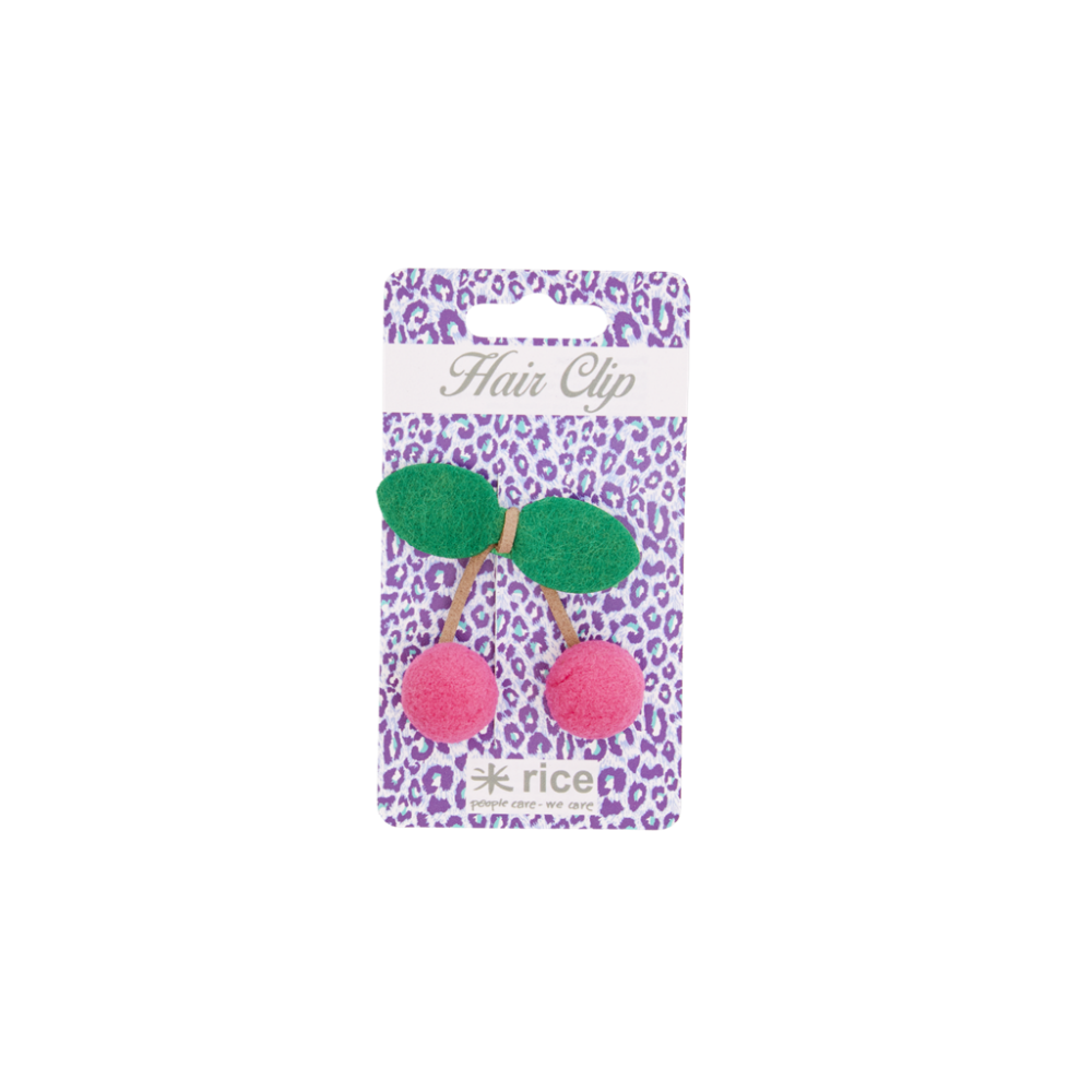 Glitter Hair Clips Unicorn, Flamingo, Dog & Cherries Designs Rice DK